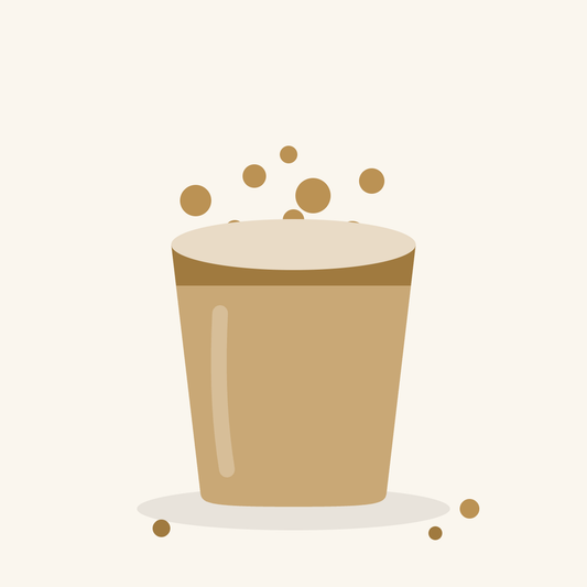 Cup of cookie crumble illustration